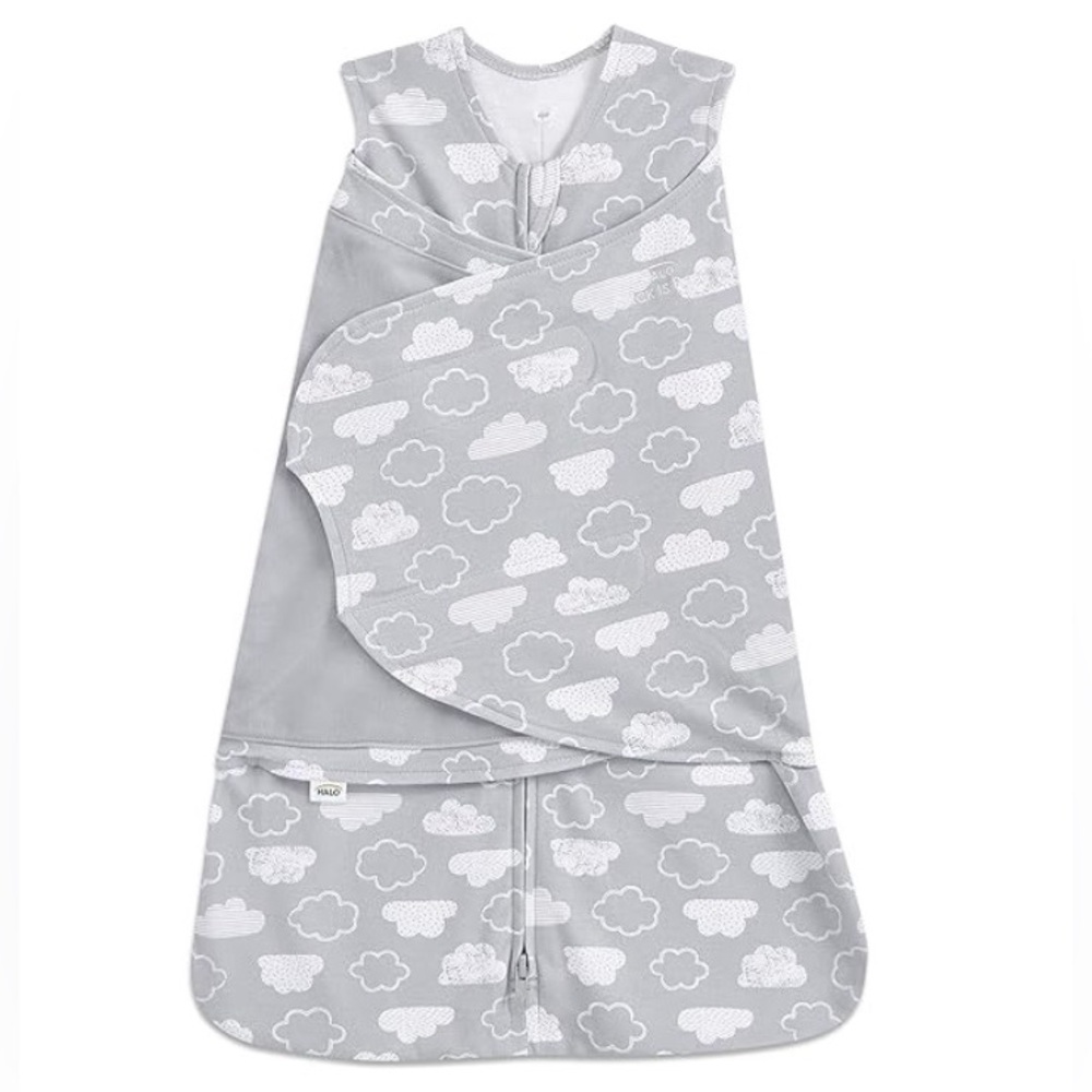 Halo Gray Clouds Baby Sleep Sack Swaddle